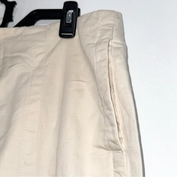 LOFT Cream Wide Leg Pants - Picture 6 of 8